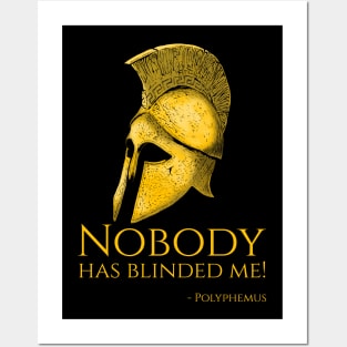 Ancient Greek Mythology - Nobody has blinded me! - Polyphemus Posters and Art